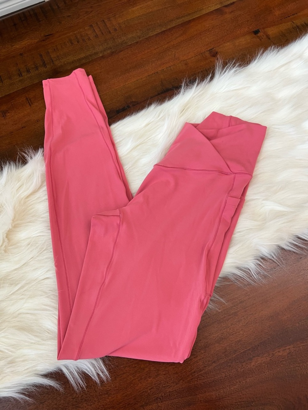 Halara SoftlyZero Crossover Pocket Leggings UPF50 Pink Small NWOT